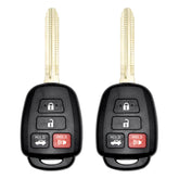 Vurkcy front view of two-pack remotes showing buttons and OEM fit benefit