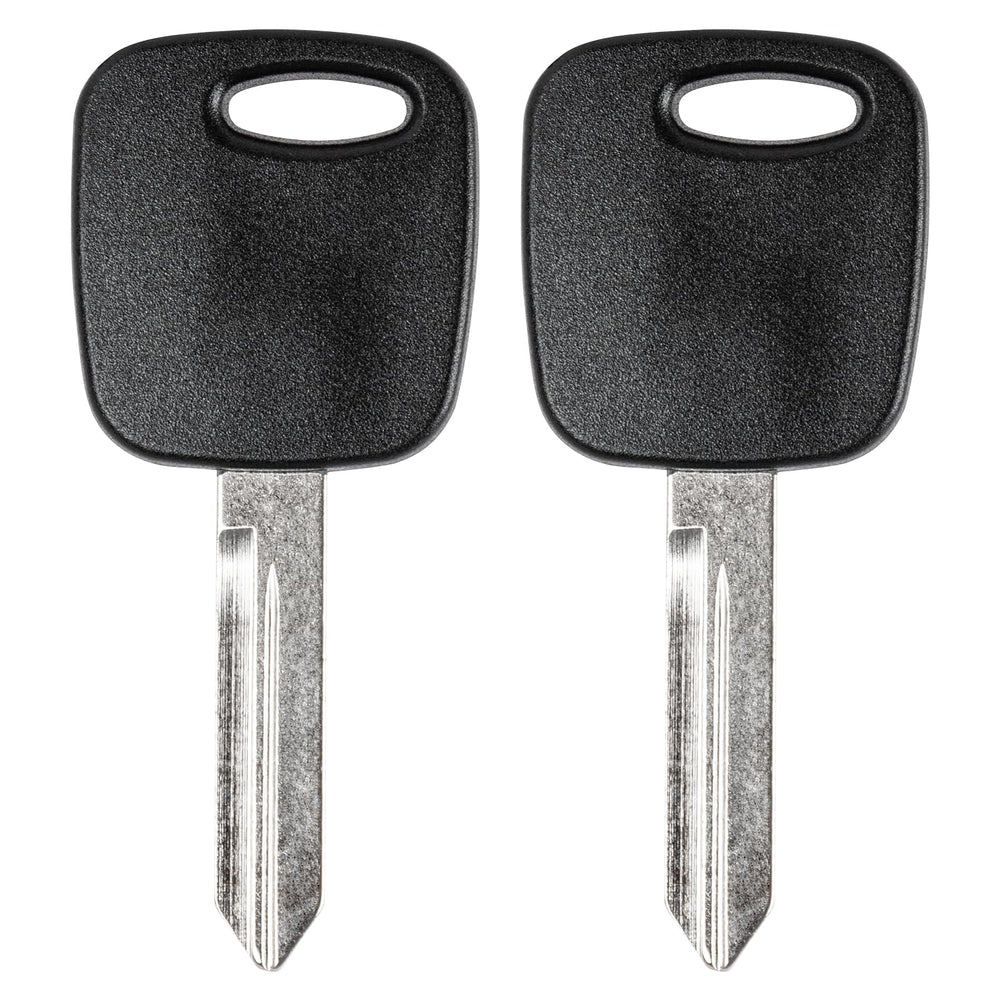 Vurkcy front view of two replacement keys showing ready-to-cut heads and durable housing benefit
