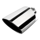 Vurkcy front view of exhaust tip showing polished outlet and improved look