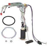Vurkcy front view of fuel pump module showing mounting flange and benefit reliable fit