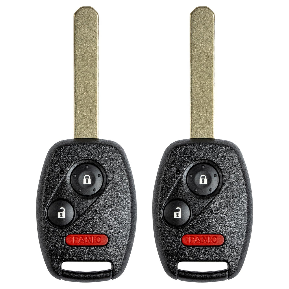 Vurkcy front view of 3-button fob showing clear button layout and fit
