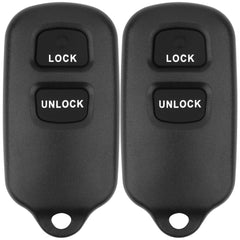 Vurkcy front view of two replacement key fobs showing layout and immediate compatibility
