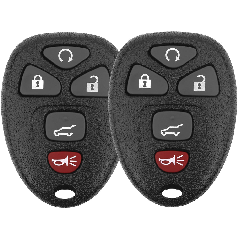 Vurkcy front view of two key fobs showing buttons and fit benefit