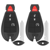 Vurkcy front view of two replacement key fobs showing buttons and ready-to-program benefit