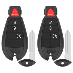 Vurkcy front view of two replacement key fobs showing buttons and ready-to-program benefit