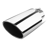 Vurkcy front view polished exhaust tip showing sleek polished finish and visual upgrade