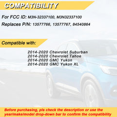 Vurkcy rear label with FCC ID and part number for quick vehicle match