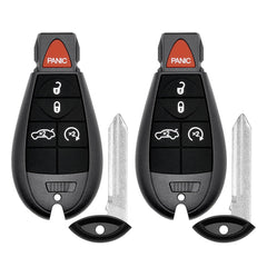 Vurkcy front view of key fob showing button layout and clear branding benefit