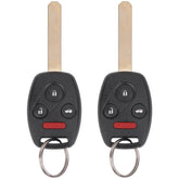 Vurkcy front view of key fob showing button layout for quick identification