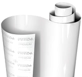 VViViD front sheet showing full glossy white finish and easy handling benefit