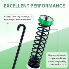 Vypart rod closeup revealing anti-rust steel and reinforced spring benefit