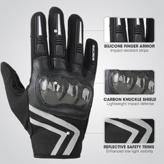 WTACTFUL close-up of carbon-fiber knuckle providing impact protection