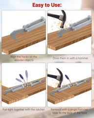 WADYDZMFCF in use on CLT panel demonstrating fast, single-person tensioning