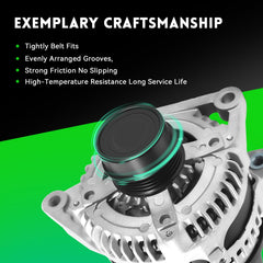 WAGSON alternator mounted in engine bay illustrating direct-fit replacement