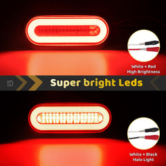 WahMOTOTin close-up of 52 LEDs and reflector for enhanced visibility benefit
