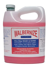 Walbernize half-gallon bottle front label showing product and benefits
