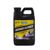 Walex bottle beside a clean awning front showing restored appearance and protection