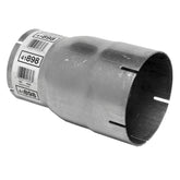 Walker front view of 4-inch to 5-inch reducer showing fit and finish benefit