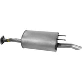 Walker front view of muffler showing direct-fit shape and durable finish