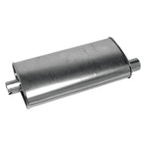 Walker front view of muffler showing full shape and fit benefit
