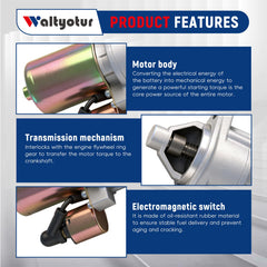waltyotur starter pinion gear closeup highlights durable teeth for engagement