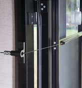 WanDwel aluminum closer front view showing compact design and rust resistance