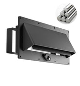 WanDwel aluminum vent cover front plate showing clean fit and protection