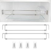 WanDwel front view of RV fridge bar showing compact design and secure barrier benefit