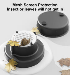 WanDwel vent cap base with gasket and plugs providing watertight protection