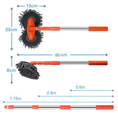 Wang Damai close-up of chenille microfiber fibers, benefits gentle paint-safe cleaning
