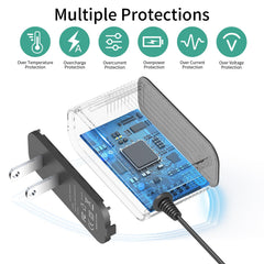 WAPUUPOL charger held by hands to show compact size and easy portable handling