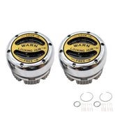 WARN 20990 front view pair in chrome showing robust design and easy fit