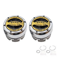 WARN 20990 front view pair in chrome showing robust design and easy fit