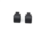 Warrenaut front view of replacement bed rail end caps showing complete set and fit