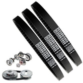 WASYDY front view of three-pack drive belts showing brand and clear packaging benefit