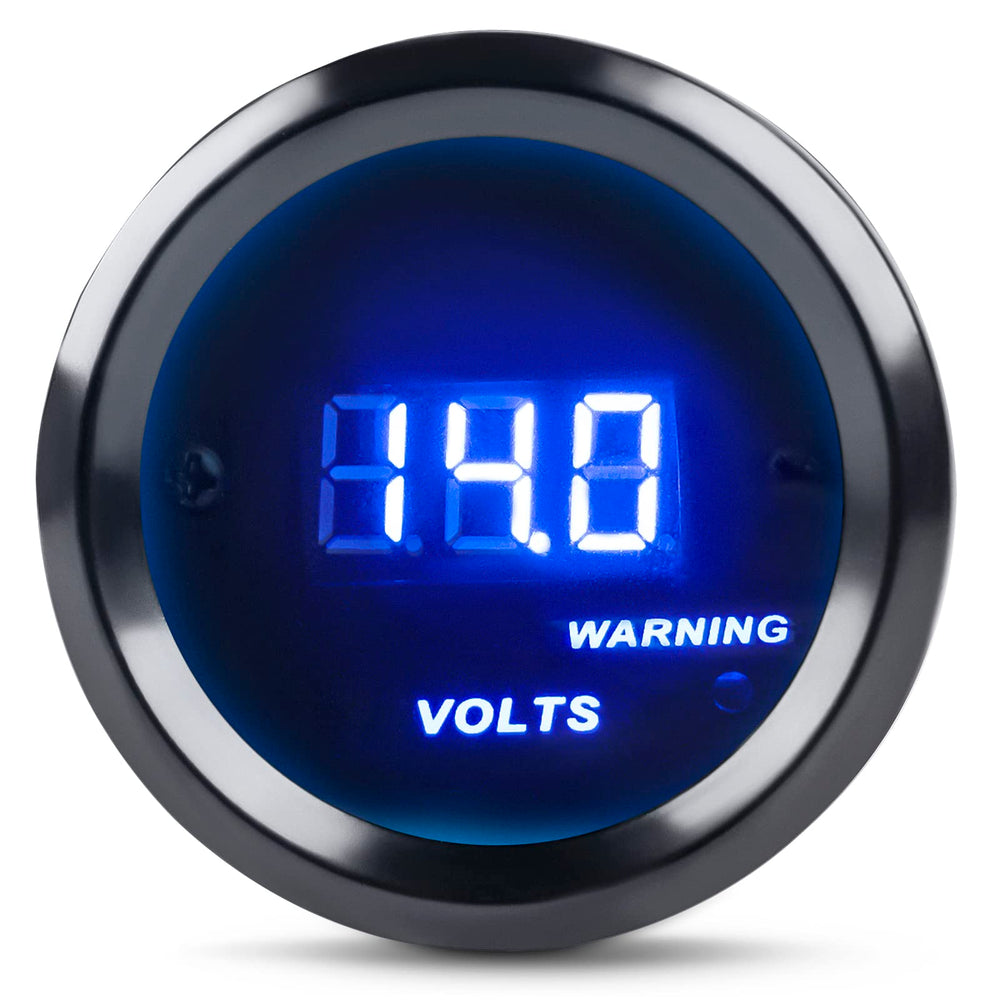 WATERWICH front panel blue LED voltmeter showing bright readable display and precision