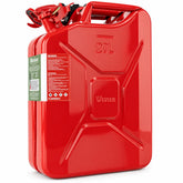 Wavian front view of red 20L jerry can showing capacity and durable finish for long use