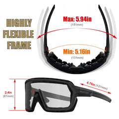 WDP100 side profile highlighting bendable nose pads for custom fit