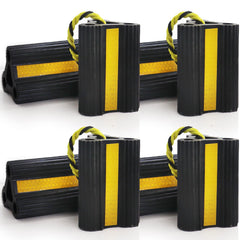 WECARLLE front view of eight chocks showing ready-to-use set and portability