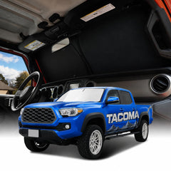 weektic front view showing full windshield coverage and quick protection