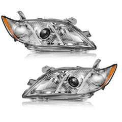 WEELMOTO passenger headlight assembly showing exact fit and improved visibility