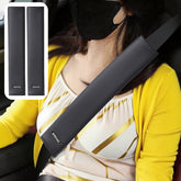 WEIHAO front view of two 13-inch seatbelt pads showing full coverage and comfort