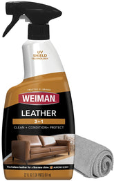 Weiman bottle front label showing product and benefits for quick identification