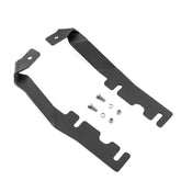 WeiSen front view bracket mounted on hood hinge showing neat fitment