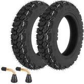 WEIYINGSI front view of 3.50-10 tire showing tread and benefits