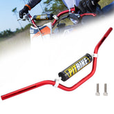 WEIYINGSI front view of red handlebar showing full length and crossbar benefit