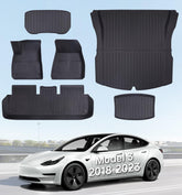 Wekar front mats installed in Model 3 showing precise fit and protection