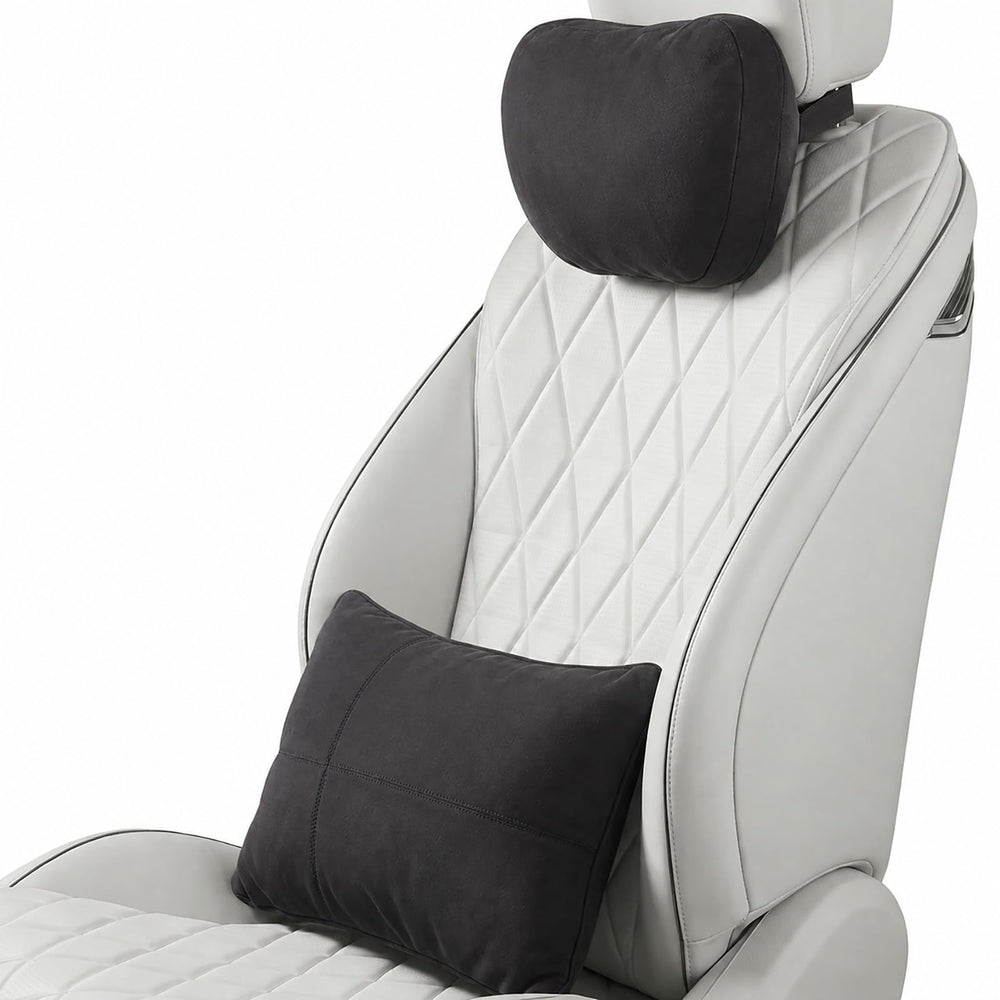 WELBRIT front view pair on seat showing supportive headrest and lumbar comfort