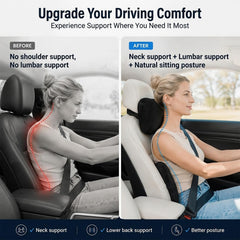 WELBRIT lumbar cushion detail showing ergonomic shape for lower back support