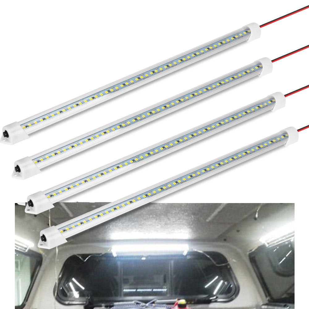 WELLUCK front view of four light bars showing compact kit and bright output